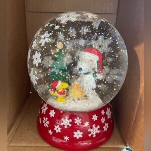 PEANUTS™ SNOOPY AND WOODSTOCK CAMPFIRE WATER GLOBE